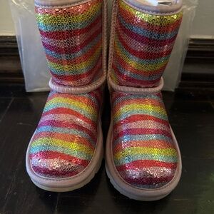UGG Multicolor Sequin Boots Girls sz13